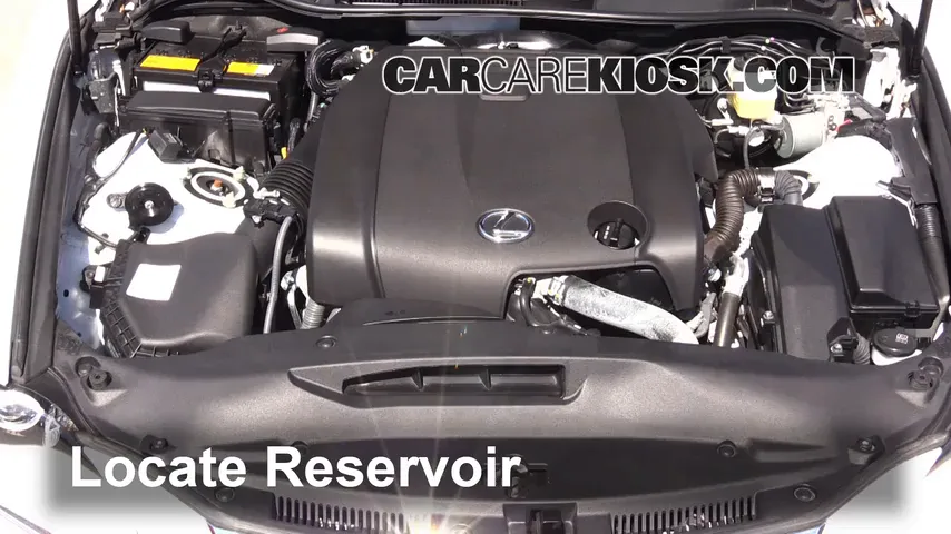 2014 Lexus IS250 2.5L V6 Windshield Washer Fluid Add Fluid